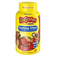 L'il Critters 小熊糖lilcritters美国进口儿童复合维生素叶黄素2岁+营养软糖190粒
