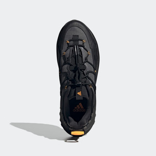 adidas「千层鞋」阿迪达斯轻运动MAXXWAVY男女保暖拒水厚底老爹鞋 黑色/灰色 41(255mm)