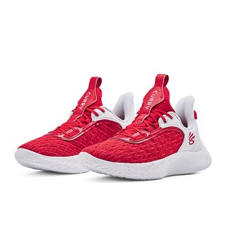 安德玛（UNDERARMOUR）秋冬库里Curry Flow 9男女运动篮球鞋3025631 白色100 44