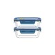 LOVWISH 乐唯诗 NERVISHI）高硼硅玻璃饭盒微波炉专用保鲜盒饭盒套装便当盒带盖餐盒加热保温 蓝盖保鲜盒