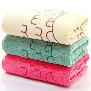 移动端：小皮鼠 5条装浴室毛巾家用便携洗脸巾1条装毛巾（随机颜色）