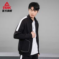 匹克抓毛针织外套男士立领拉链外套休闲运动服加绒潮DFA14001