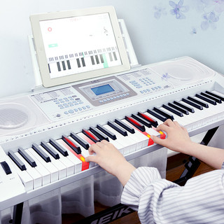 美科（MEIRKERGR） 连接APP亮灯跟弹智能电子琴成人儿童初学61力度键幼师专业电钢琴乐器 基础版+大礼包+Z型琴架