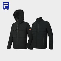 FILA 斐乐 男装冬季冲锋衣保暖两件套A11M347906F