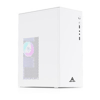 HEISHITA 黑石塔 小鲁班V100 简约商务电脑小机箱 0.6mm加厚钢板/M-ATX/多硬盘位 白色