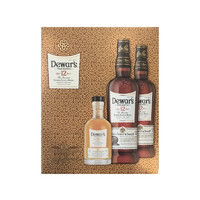 cdf会员购：Dewar's 帝王 12年苏格兰威士忌礼盒装40% 1000ml*2+18年酒版200ml