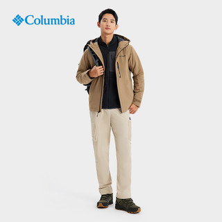 哥伦比亚 户外男子金点保暖防水冲锋衣夹棉外套WE4686