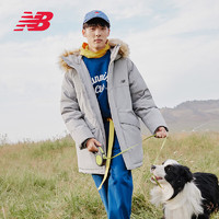 NEW BALANCE NB23男女同款冬季潮流保暖连帽长款鸭绒羽绒服 TAG AMJ33330 2XL