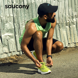 saucony 索康尼 男鞋 菁华14专业跑鞋缓震回弹运动鞋轻便透气跑步鞋 菁华14/黄黑 42/8.5/265mm