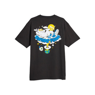 PUMA 彪马 官方 夏季新款男子 RIPNDIP 休闲短袖T恤 622196 黑色-01 M(175/96A)