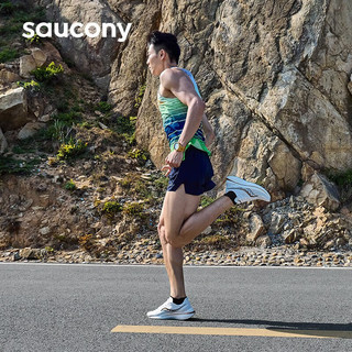 索康尼（SAUCONY）男鞋 啡速3跑鞋耐磨缓震透气运动鞋回弹轻便跑步鞋 S20756/啡速 3/冲金时刻 40.5/255mm