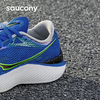 索康尼（SAUCONY）男鞋 啡鹏3专业竞速跑鞋轻便透气耐磨缓震跑步鞋 啡鹏3/兰绿 42.5码