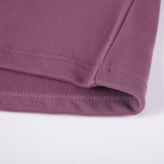 真维斯保暖套装女圆领长袖打底衣休闲裤两件套装KL 紫色8300 175/105/XXL