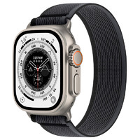 Damon Light 适用于Apple watch系列表带单圈弹力尼龙透气野径金属连接头i watch8/SE/Ultra