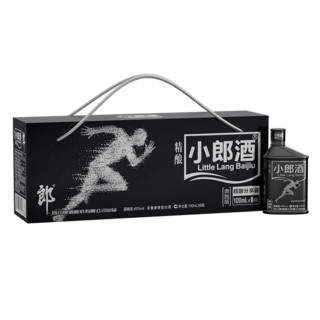 LANGJIU 郎酒 精酿小郎酒 45度兼香型白酒 奔跑版100mlx6瓶 手提版