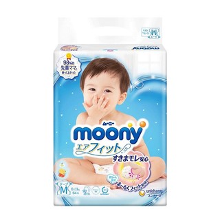 moony 畅透微风系列 纸尿裤 M64片