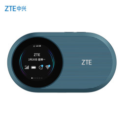 zte 中兴 u10s pro 4g 移动路由器 229mbps wi-fi 6 蓝色