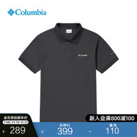 哥伦比亚 男子POLO衫 AE3119-011 黑灰色 XL