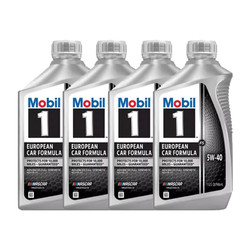 mobil 美孚 1号全合成机油 fs 5w-40 946ml/桶*4 美国进口