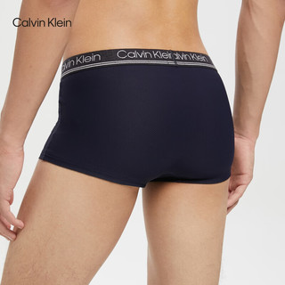 卡尔文·克莱恩 Calvin Klein 内衣男士三条装条纹循环提花腰边低腰防夹臀内裤NP2315O 0GD-深蓝/红/蓝 M