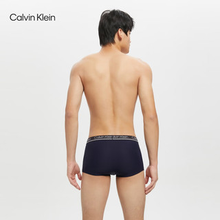 卡尔文·克莱恩 Calvin Klein 内衣男士三条装条纹循环提花腰边低腰防夹臀内裤NP2315O 0GD-深蓝/红/蓝 M