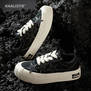 Kaalixto国潮星星鞋小众设计冬舒适耐磨帆布鞋