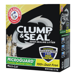 艾禾美 京东会员艾禾美（Arm&Hammer）铁锤猫砂黑盒绿标28磅/12.7kg 进口膨润土猫砂