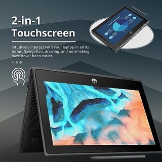 HP 惠普 2022 11.6 英寸  坚固多点触控 2 合 1 笔记本电脑,8GB 内存,128GB  lus 笔 Win 11 Pro