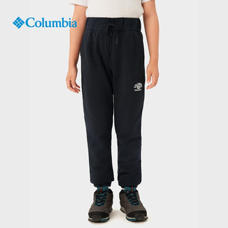 Columbia哥伦比亚户外儿童内里薄绒卫裤束脚长裤AB8982 011 M（145/68）