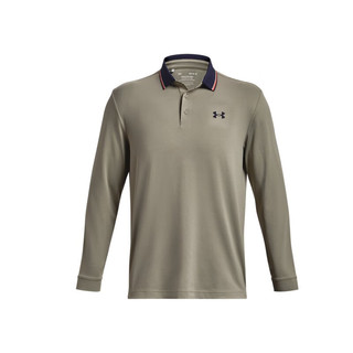 安德玛 UNDERARMOUR）秋冬Playoff 3.0男子高尔夫运动长袖Polo衫1380786 绿色504 XXL