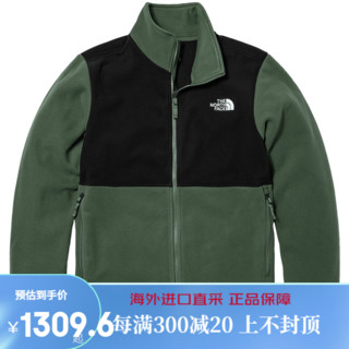 北面（The North Face）TheNorthFace北面摇粒绒抓绒上衣男户外舒适保暖秋季|4NA3 NYC/绿色/黑色 S 165