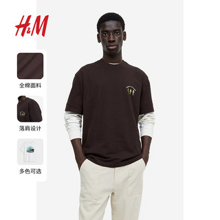 H&M H&amp;M 男士纯棉印花休闲圆领短袖 1032522