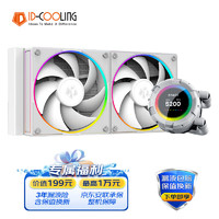 ID-COOLING 一体式CPU水冷散热器 240规格冷排 12CM风扇 LCD屏冷头 适用LGA1200/1700/AM4/5  SL240 WHITE