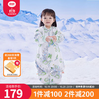 良良(liangliang)婴儿睡袋 秋冬防踢被宝宝纯棉防惊跳四季通用可拆袖儿童睡袋 林中歌·厚夹棉【适合10-15℃】 M(参考身高75-85CM)