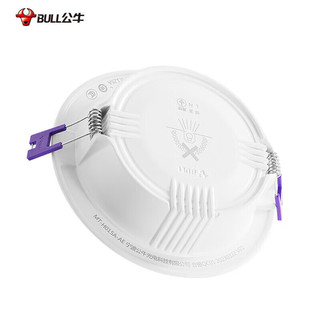 公牛（BULL）led嵌入式防眩筒灯商用孔灯过道超薄吊顶天花灯射灯10W 4寸-10W冷白开孔：95-100mm