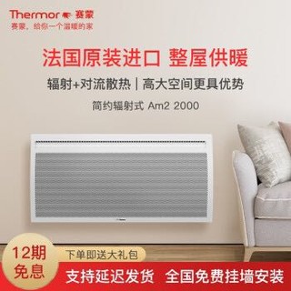 Thermor 赛蒙 Am2-2000v 取暖器 静音智能电采暖器 白色