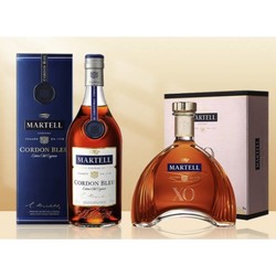 MARTELL 马爹利 蓝带 xo 干邑白兰地 40%vol 700ml 礼盒装 +拱桥 XO 干邑白兰地 40%vol 700ml 礼盒装