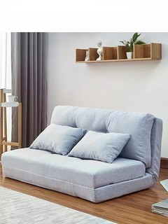 品诺奇折叠沙发床两用懒人沙发榻榻米小户型单人沙发椅可拆洗细麻