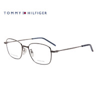 TOMMY HILFIGER 汤米希尔费格男款光学眼镜架枪黑色镜框近视眼镜框2010F 6LB 54mm