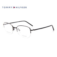 TOMMY HILFIGER 汤米希尔费格光学眼镜架男款纯黑半框近视眼镜框2012F V81 54mm