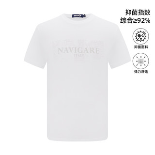 navigare 纳维凯尔 意大利小帆船 23夏季新品抑菌透气顺滑印花圆领短袖男士T恤