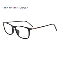TOMMY HILFIGER 近视眼镜架男款亮黑色镜框亮黑色镜腿光学眼镜框1937F 807 54mm