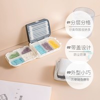 YAMADA 山田照明 日本药盒便携式随身一周迷你药丸分装药盒子进口药品药物