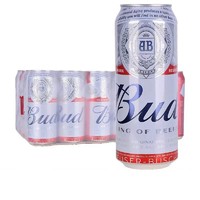 Budweiser 百威 啤酒440ml*12罐英国Budweiser听装临期特价清仓整箱