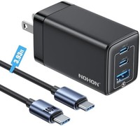NOHON 诺希 USB-C 快速充电器块:65W PD 3.0 GaN