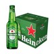  Heineken 喜力 啤酒500ml*12瓶整箱玻璃瓶装喜力黄啤酒　