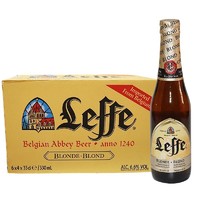 圣堡比利时 莱福金乐飞金啤酒Leffe修道院啤酒 330ml/瓶 新日期 6瓶