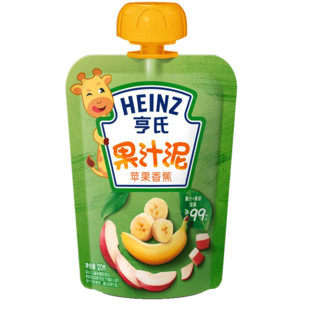 Heinz 亨氏 乐维滋系列 果泥 3段 苹果香蕉味 120g