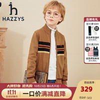 HAZZYS 哈吉斯 男童半高领针织线衣