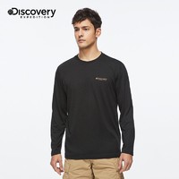 discovery expedition Discovery长袖t恤男士2023春季户外跑步休闲透气上衣